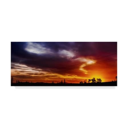 Pixie Pics 'Colorful Sunset' Canvas Art,8x19